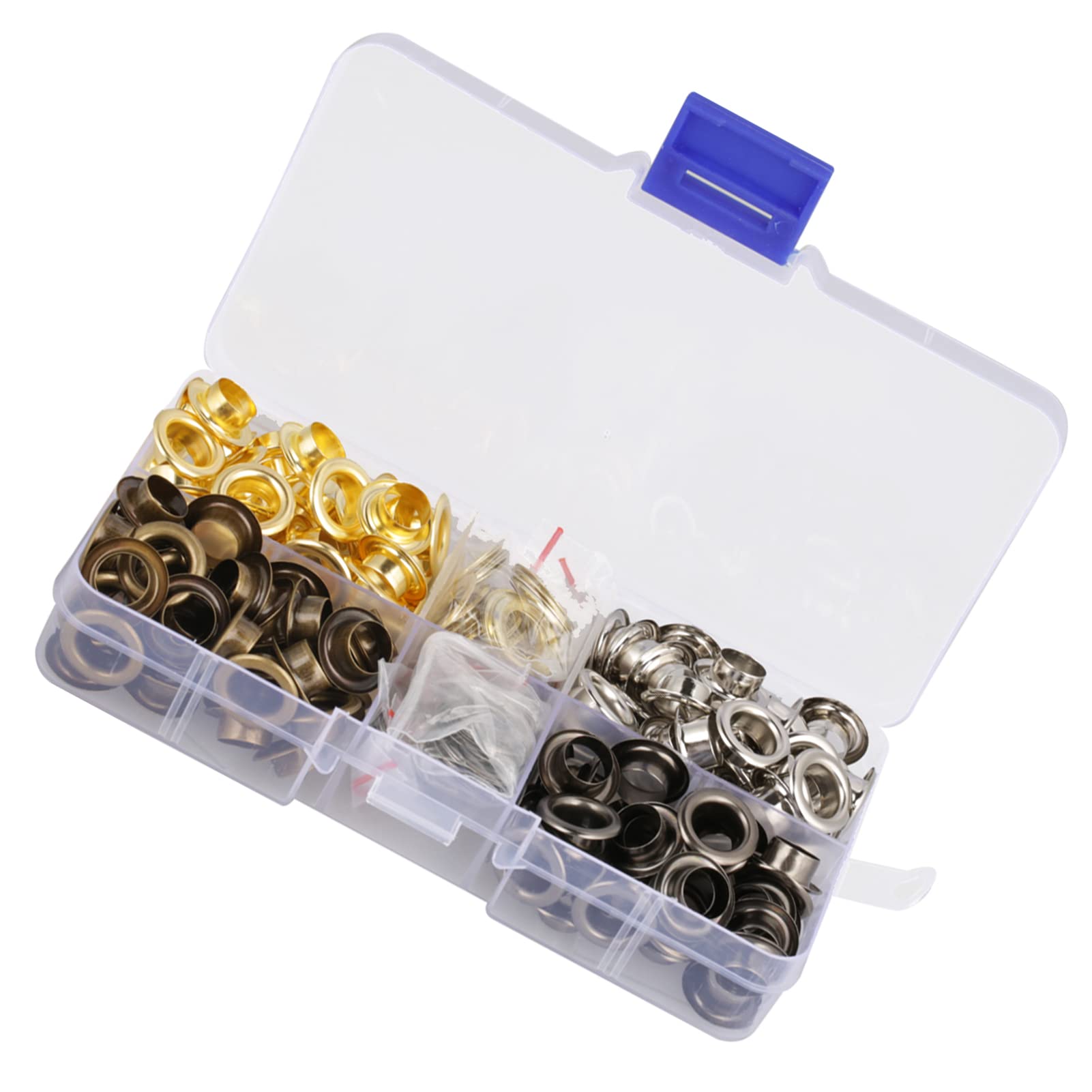 Set di anelli passacavo con occhiello in ottone da 140 set con feritoie di fissaggio per abiti artigianali in pelle Accessori da cucire 8mm