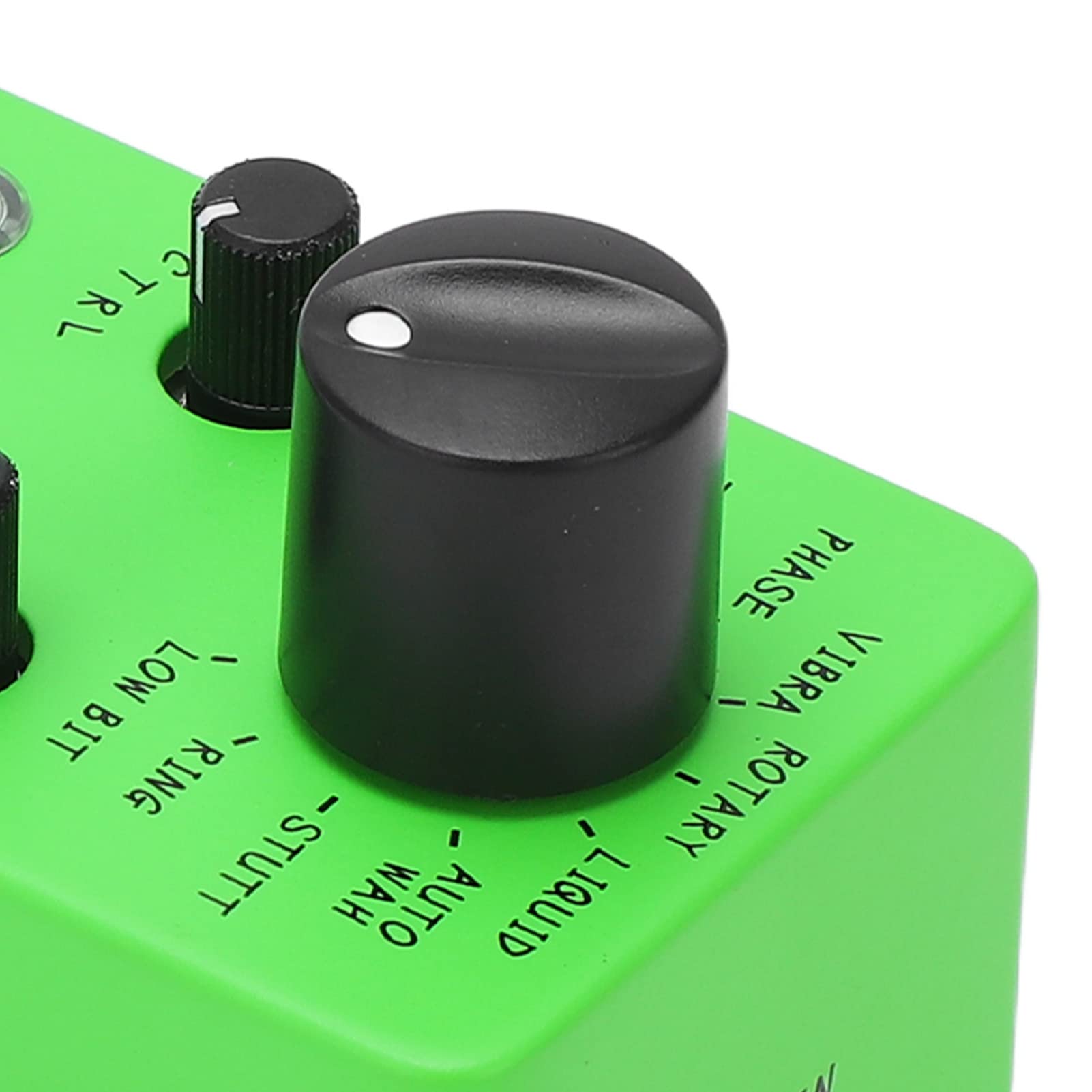 Pedal de Efecto de Guitarra eléctrica Mini Pedal de modulación Efectos clásicos Interfaz de Audio Mono de 1/4 pulg. Verde