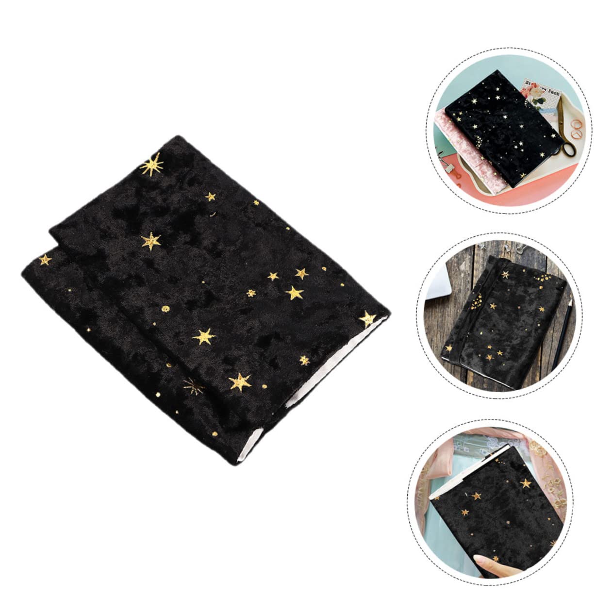 EXCEART 5pièces Housse De Protection Décorative Tissu Pour Couverture Étoilé Et Pour Journal Et Carnet