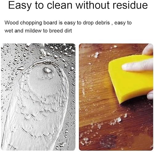 Miniatura 4 de QUYWAZP Tabla de cortar de acero inoxidable 316 para cocina, tabla de cortar de doble cara, bandeja de cortar gruesa, tabla de cortar carne de