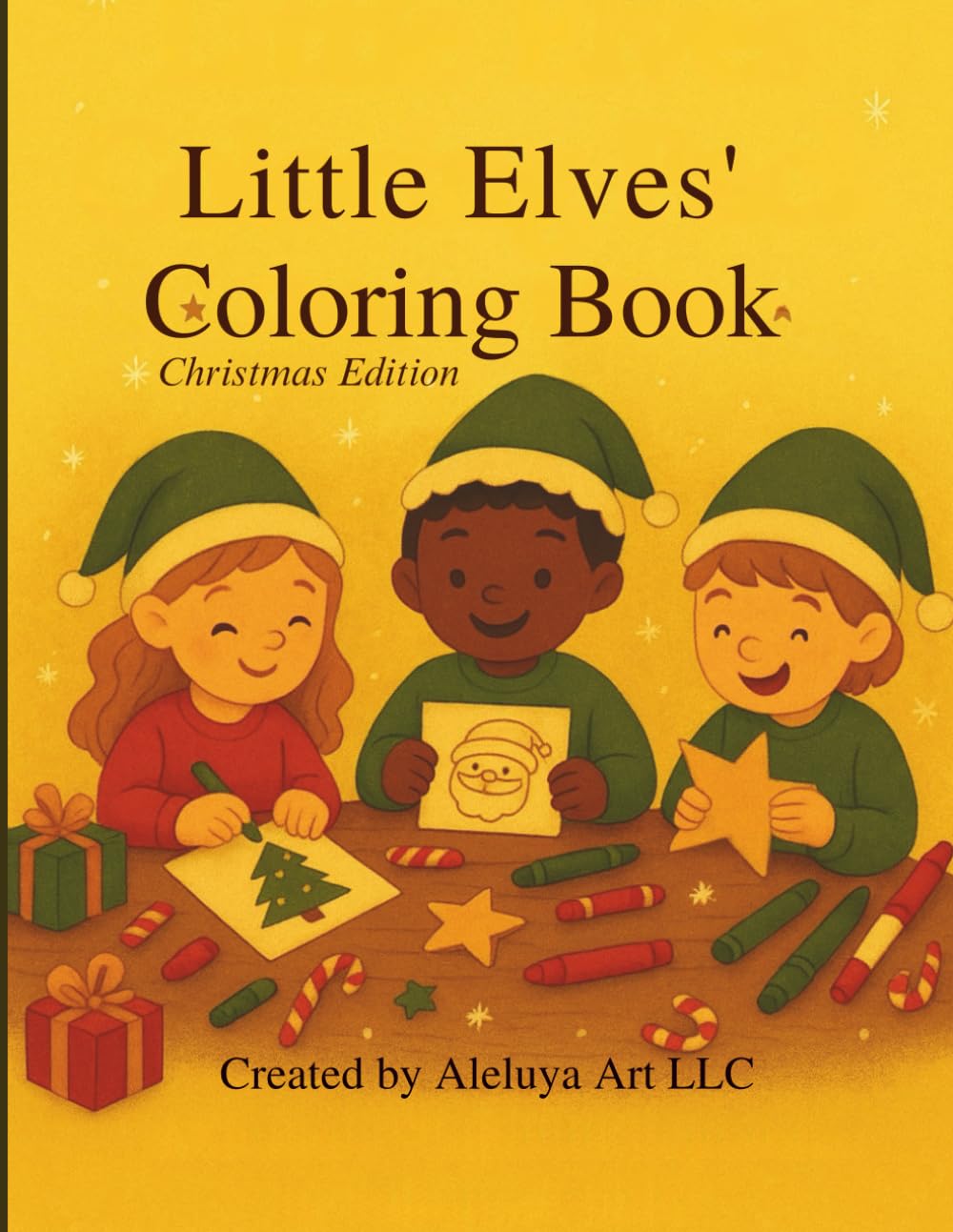 Little Elves’ Coloring Book: Christmas Edition (Little Elves Collection)