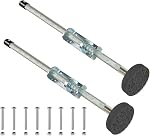 Ladder Leveler Pair with Rubber Feet Orange,Adjustable Ladder Leg Leveler for Extension Ladder Stabilizer Ladder Accessories 20"