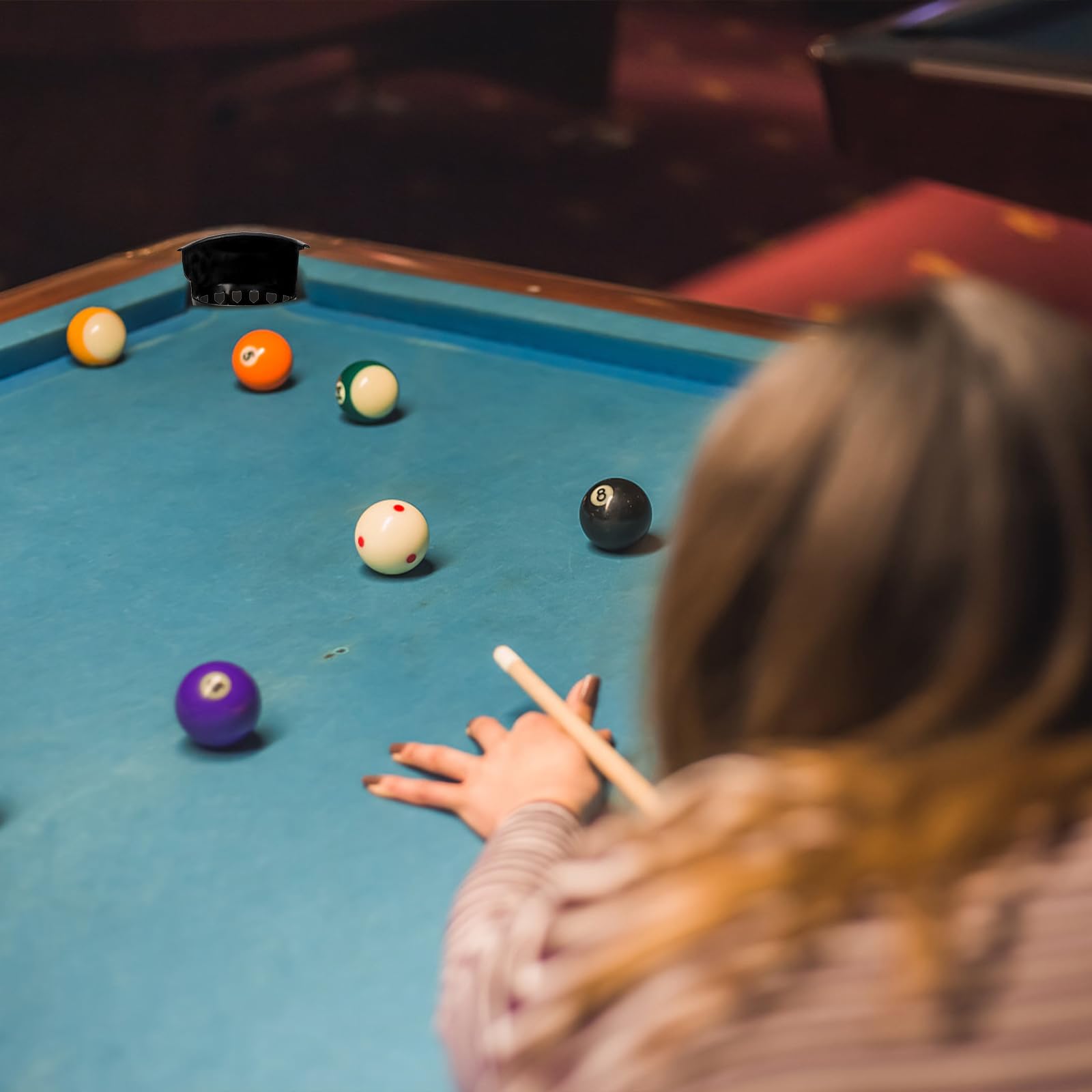 Eorbow 6 Stück Billardtischtaschen, robustes Billard-Set inklusive 4 Eck- und 2 Seitentaschen
