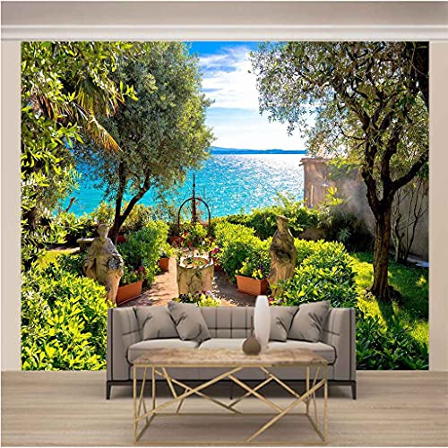 Décor à la maison mural pour agrandir un petit salon avec perspective 3D