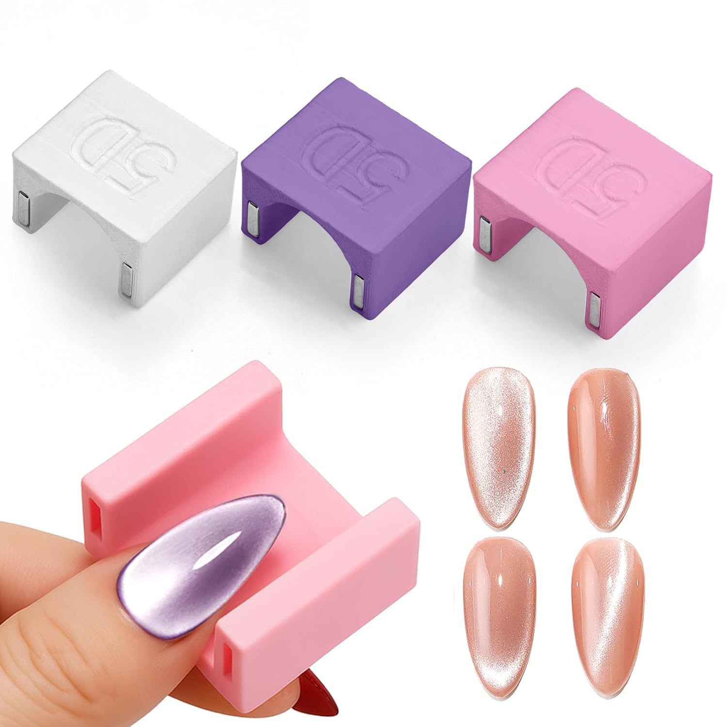 6 in 1 Cat Eye Magnet Tool, Upgraded Multi-Function Magnet Stick with Silicone Protective Case, 3D Strong Magnetic for Gel Nail Polish Art (5D Stand Magnet)-picture-17