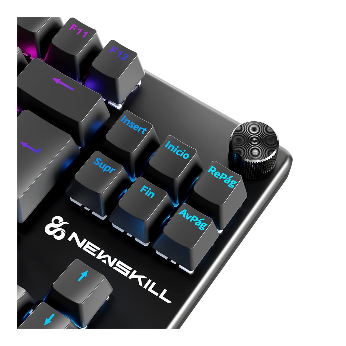 NEWSKILL Serike TKL V2 Negro | Switch Red Hotswap | Teclado Mecánico Gaming
