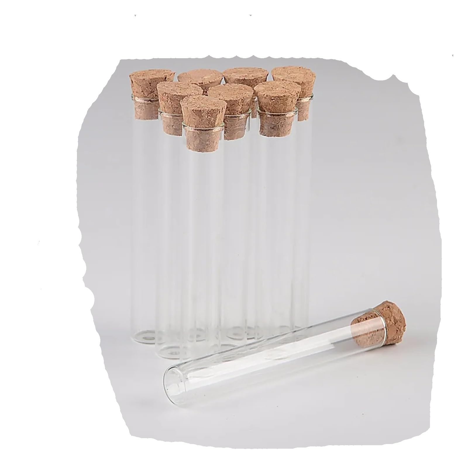 Reagenzgläser 5 ml 12 * 75mm Kleine Glas Reagenzglas Fläschchen Gläser Mit Korken Stopper Leere Transparente Flaschen 100 stücke
