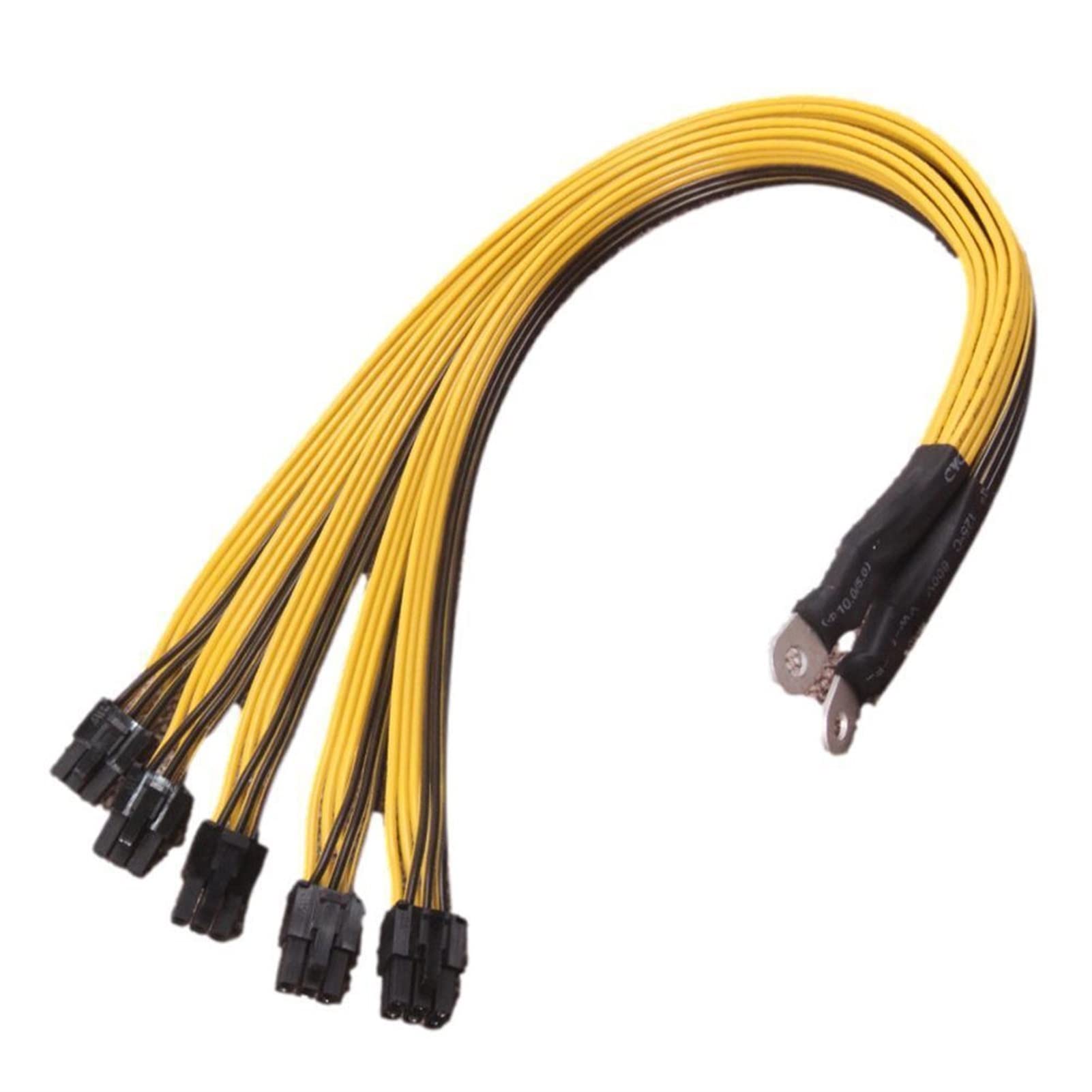 Câble d'alimentation 6 broches 40cm KLVN pour serveur Bitmain Miner P3 S7 S9 S11