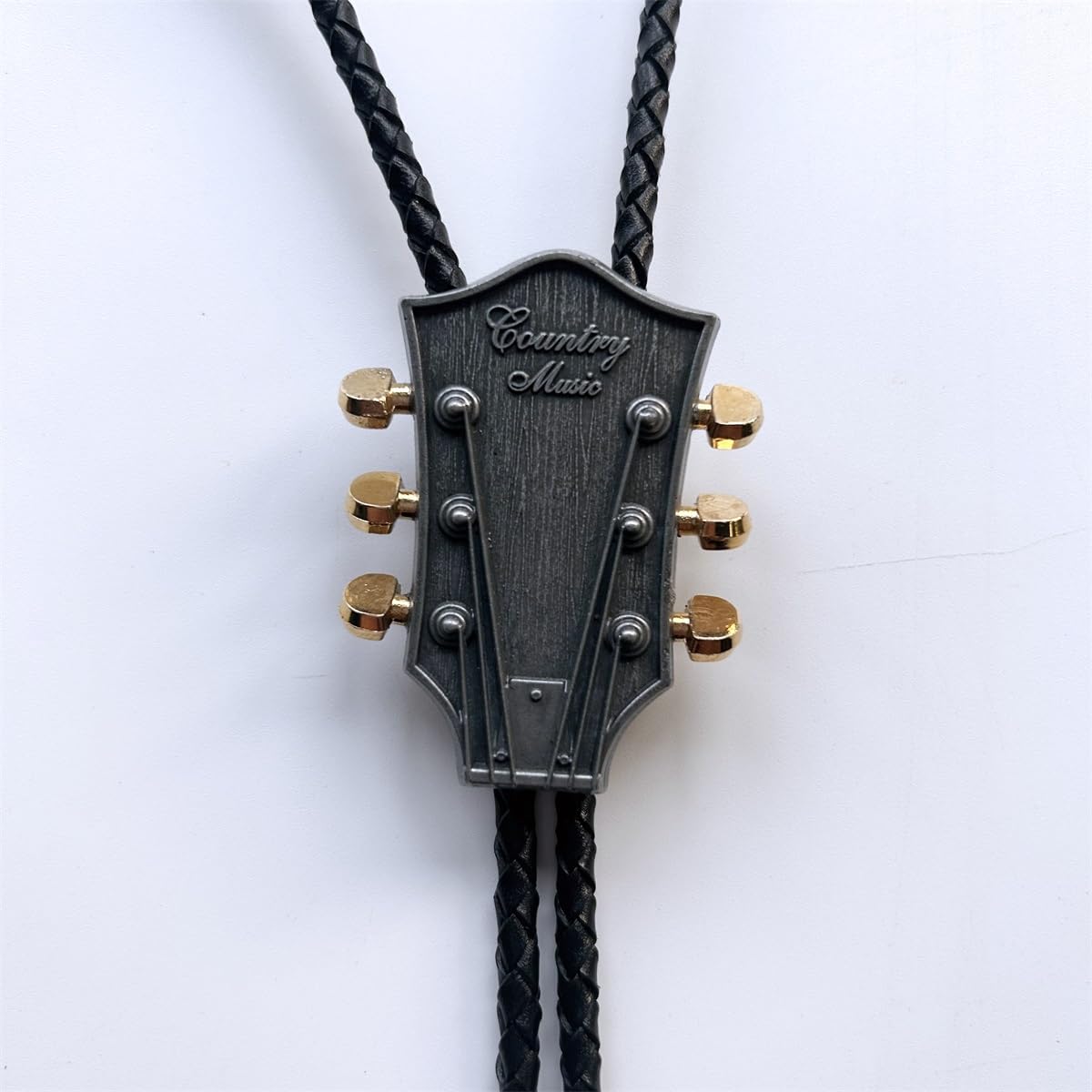 Krawat bolo, Naszyjnik kowbojski, krawat Bolo z gitarą w stylu western country