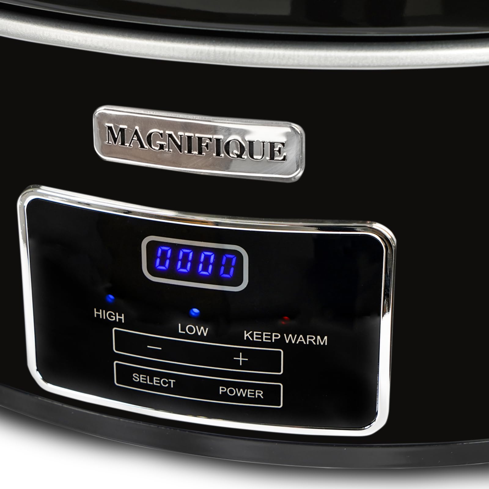 MAGNIFIQUE - Casseruola a cottura lenta a 6 camere con timer e programmabile digitale, piccolo apparecchio da cucina per cene in famiglia - Serve più di 6 persone - Impostazioni di calore: mantenere