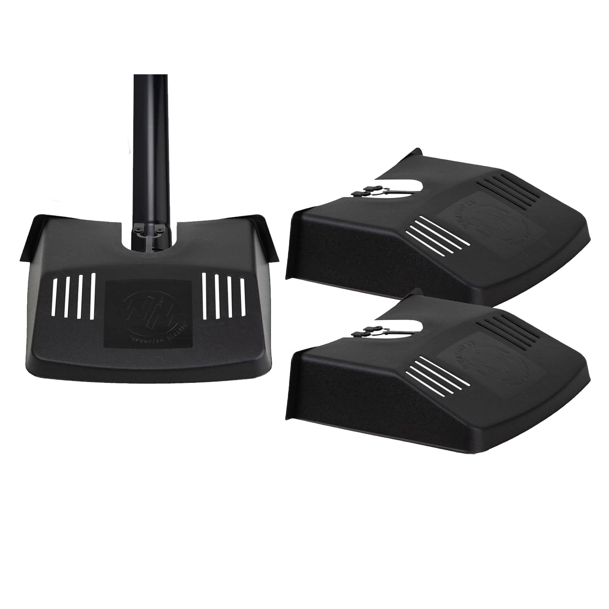 Outdoor Black Ventilated Grid Drain Cover Prevents Blockages Leaves & Dirt (1)