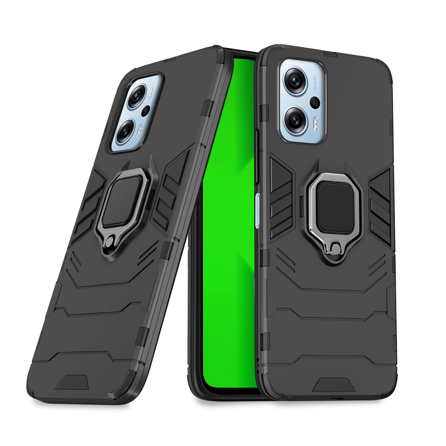 Pikkme Redmi K50i 5G Back Cover | D5 Tough Armor Bumper | 360 Protection Case | Ring Holder Stand Case for Redmi K50i 5G (Black) (B0CBBKQ353) Amazon Price History, Amazon Price Tracker