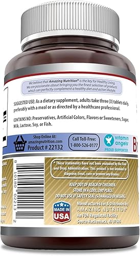 Miniatura 3 de Amazing Nutrition Brewers - Tabletas de levadura - Cápsula de 75 granos de 500 mg y 240 tabletas - Apoya la digestión saludable  Promueve la salud