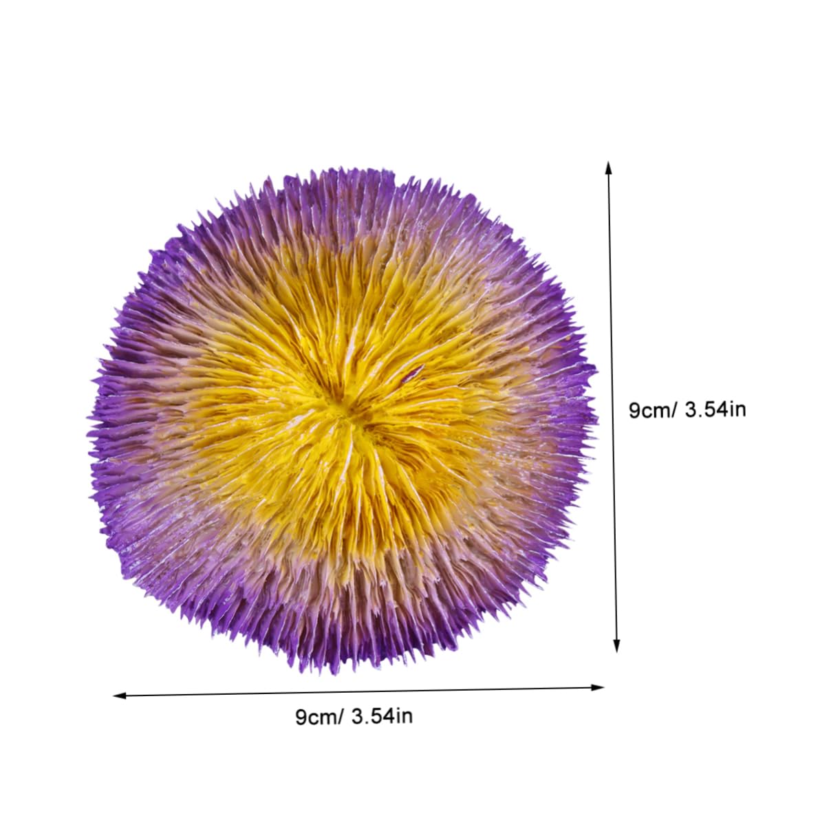 BESPORTBLE Aquarium Reef Decorations Resin Fish Tank Ornaments Violet Simulation Stress Fish Hiding Cave