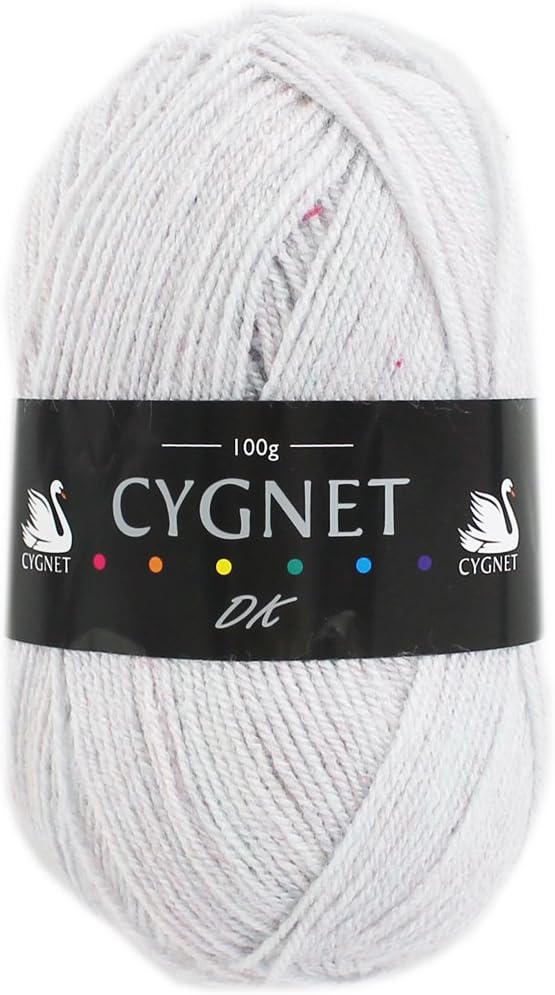 Cygnet Light Grey Double Knitting Yarn - 100g