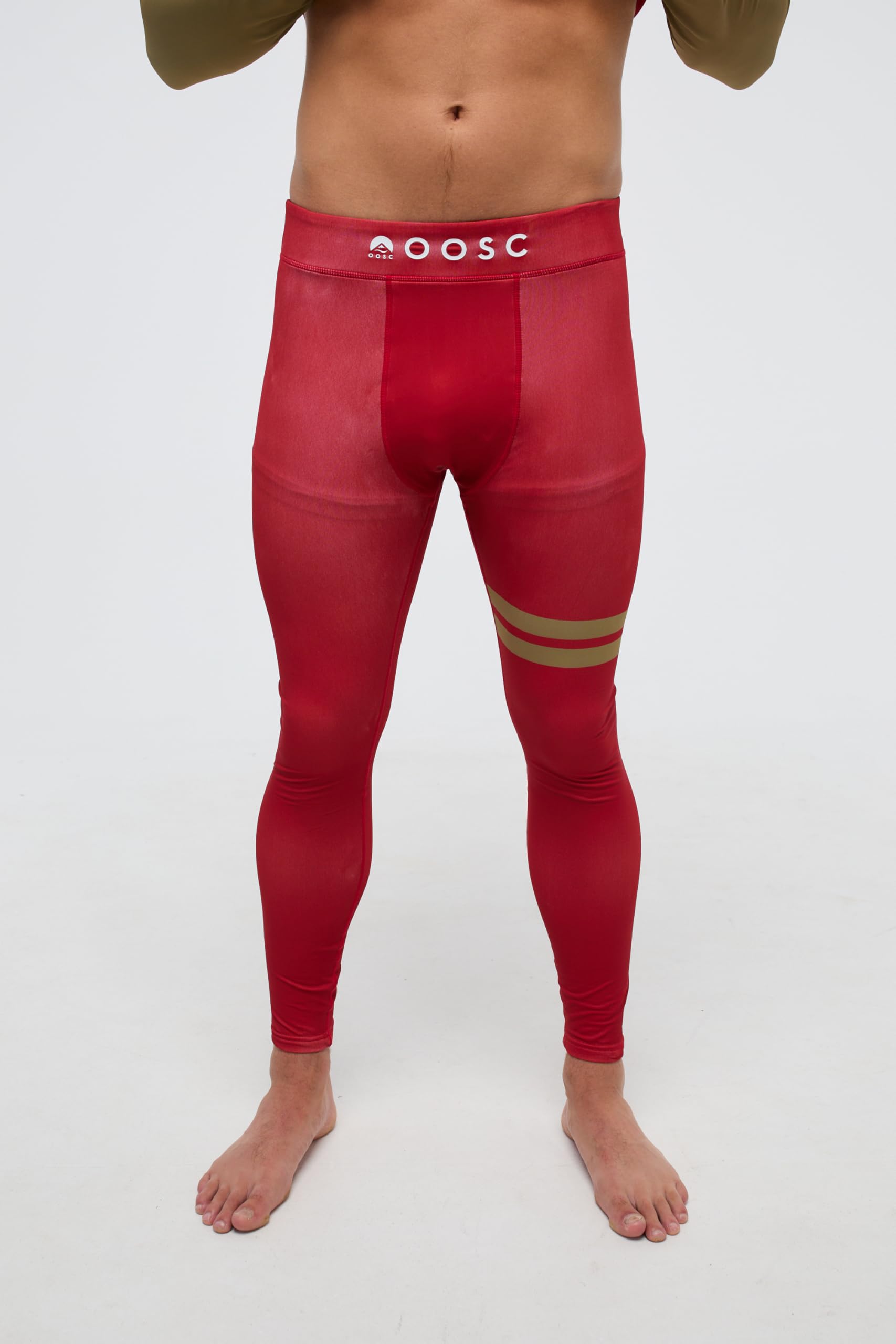 OOSC Mens San Francisco 49ers - X NFL Baselayer Pants, Gold, XS EU