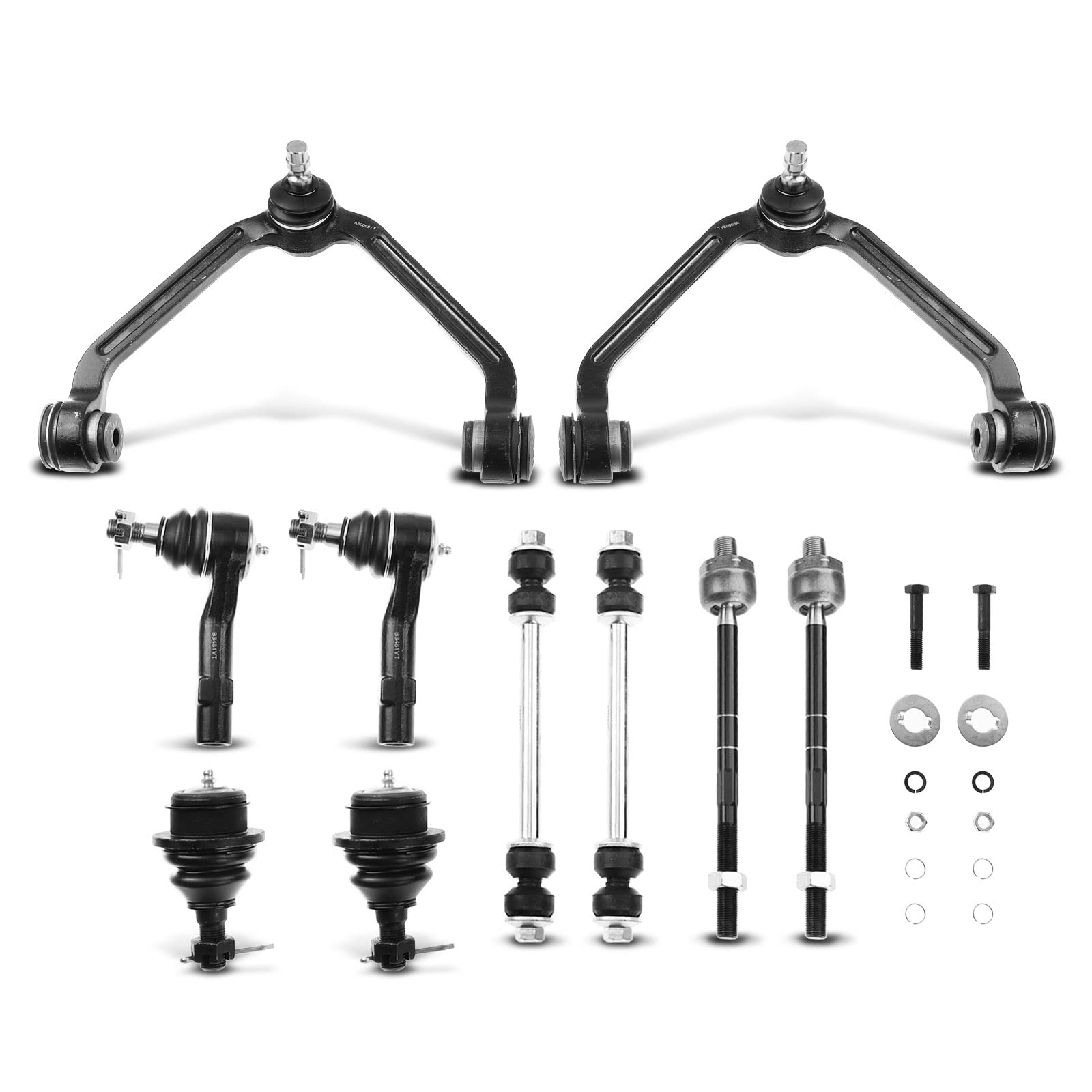 Photo 1 of **PARTS ONLY** A-Premium Set of 10, Upper Control Arm, Lower Ball Joint, Inner Outer Tie Rod End, 