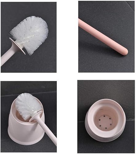 Miniatura 6 de SPOUR Cepillo de inodoro de pie, cepillos de inodoro de limpieza profunda, cepillo de limpieza de inodoro de secado rápido y soporte, para inodoro