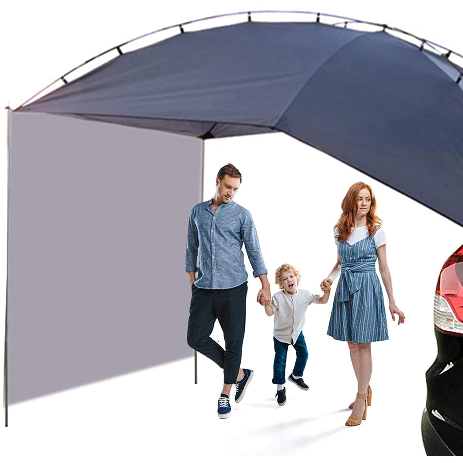 Tenda Da Sole Per Auto E SUV - 2.4x1.9x2m, Impermeabile, Anti UV, Per Campeggio E Picnic - Foto 3