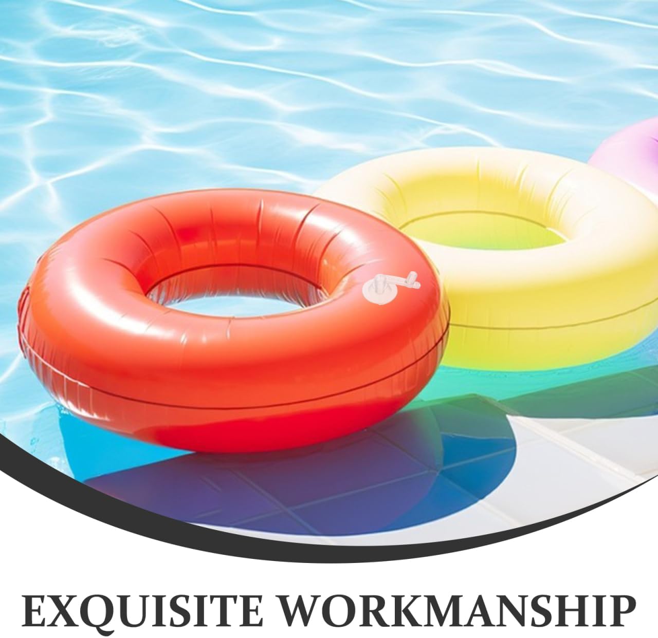 Inflatable Nozzle 50Pcs PVC Air Pump Nozzle for Swimming Ring and Water Sports - Comfortable Inflating Adapter for Inflatables