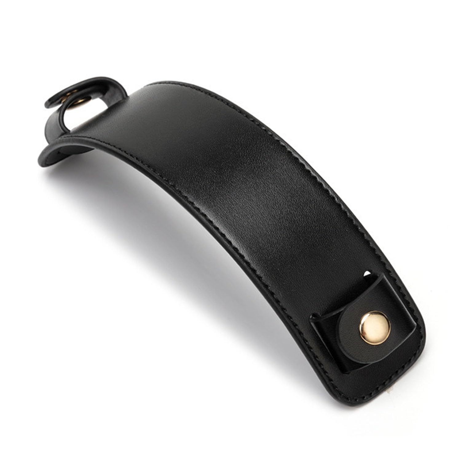 Anti-Skid Bag Shoulder Strap Pad - Pu Wide Strap Cushioning Pads for Shopping Bags Tote Bags Work Handbags (Black)