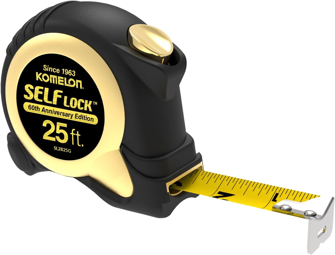25ft Komelon Gold Self Lock Tape Measure