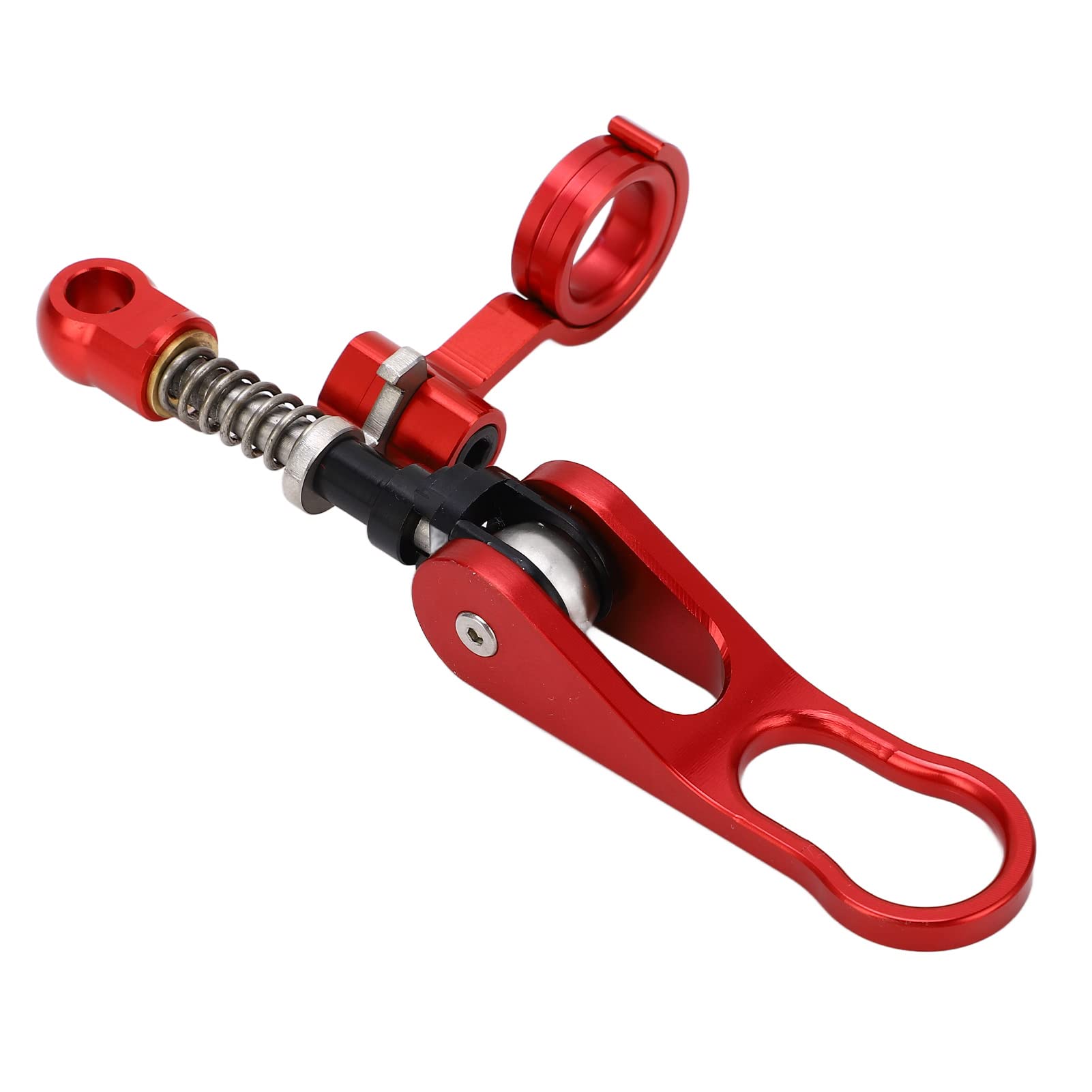 Morsetto a sgancio rapido per reggisella e clip per il telaio posteriore, morsetto in lega di alluminio per reggisella per bici pieghevole, design leggero e resistente all (Rossa)