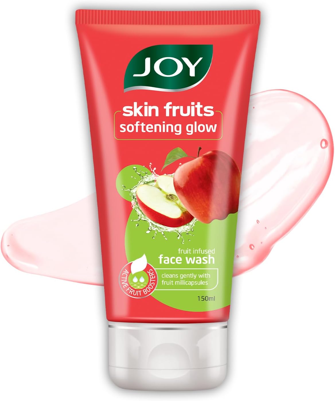 Skin Fruits Apple Face Wash for Glowing Skin | Softens, Moisturises & Nourishes | Natural AHAs, No Sulphates, Paraben Free | All Skin Types, Men & Women - 150ml