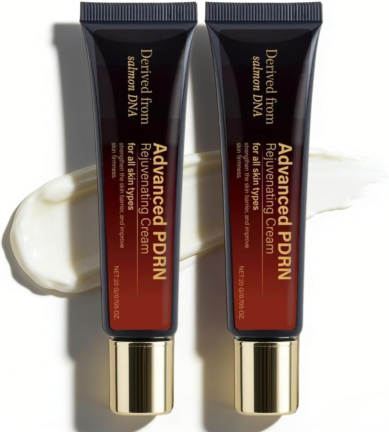 2 Pcs PDRN Rejuvenating Cream, Salmon DNA Barrier Repair Cream for Soothing Recovery & Blemish Care,Restores Skin Elasticity, Even Skin Tone,Lightweight Korean Skincare PDRN Serum for All Skin Types