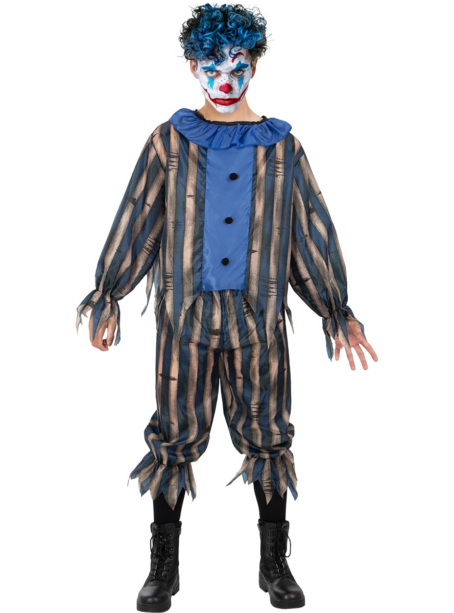 Funidelia Scary Clown Costume for Man, Size XL Clowns - Fancy Dress for Adults for Parties, Carnival and Halloween