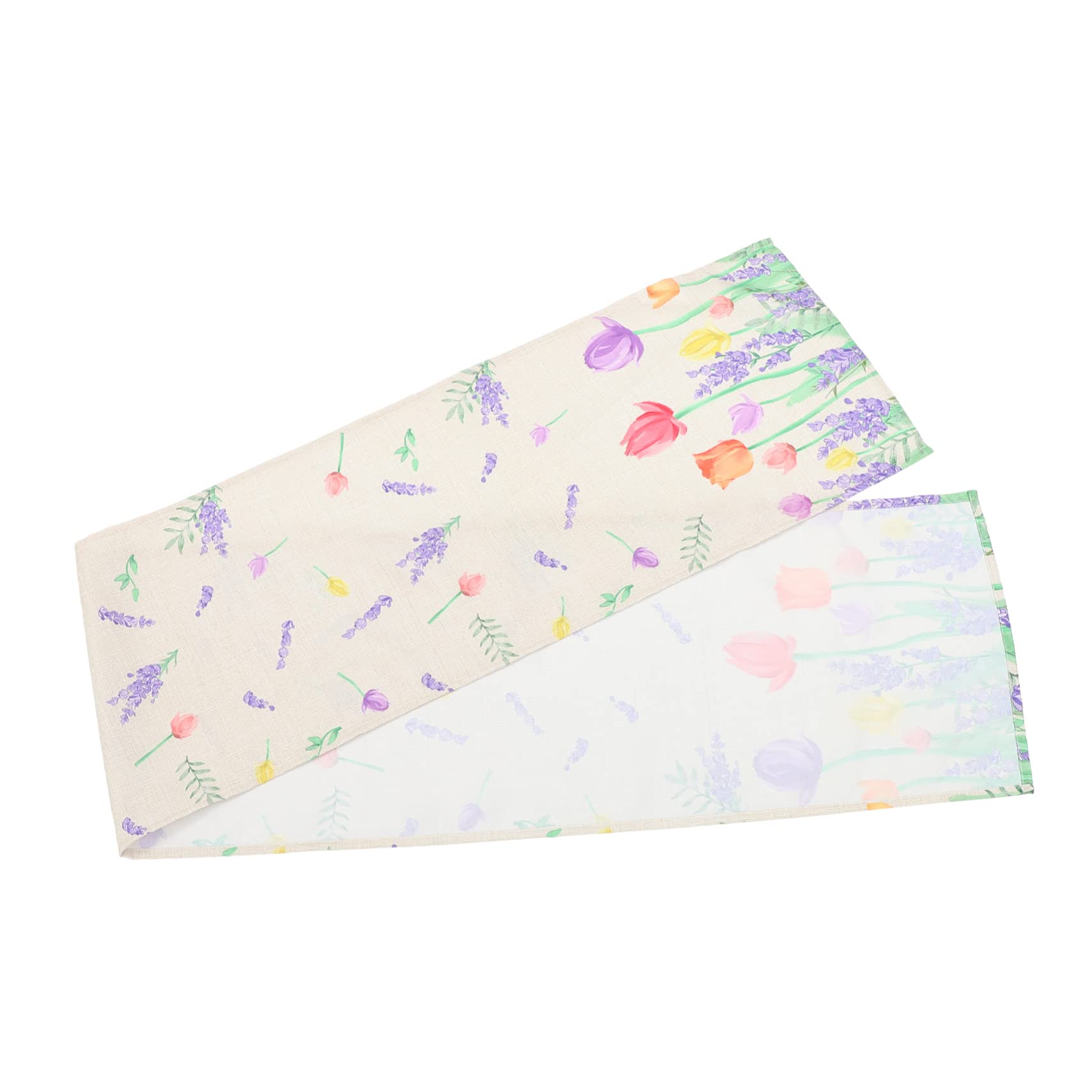 Chemin de table floral toile de jute nappe de jardin lin HEMOTON decoraciones para salas