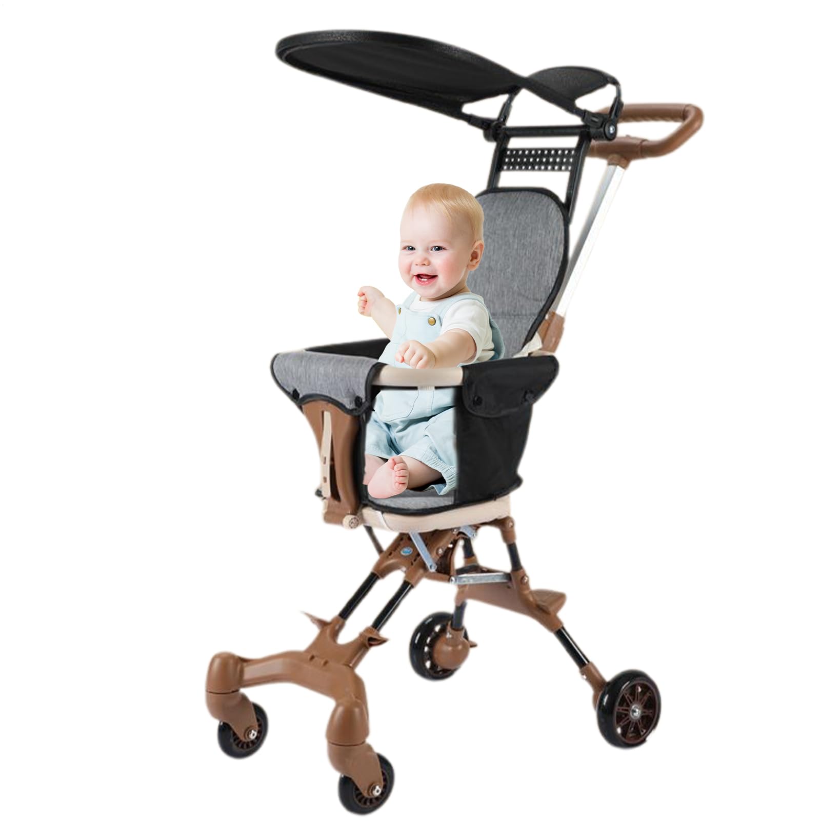 Viajar Un Cochecito De Bebé Portátil Ligero - Pustino Para Niños | Fácilmente Plegado, Plegado Compacto | Carreras De Transporte Ligero Con Dosel, Carrocería De Cambio Para Paseos