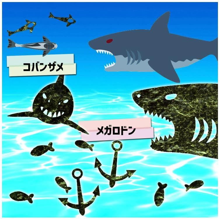 Amazon | シャーク アートのり サメ19種類 切り抜き68枚入 サメ 魚焼き