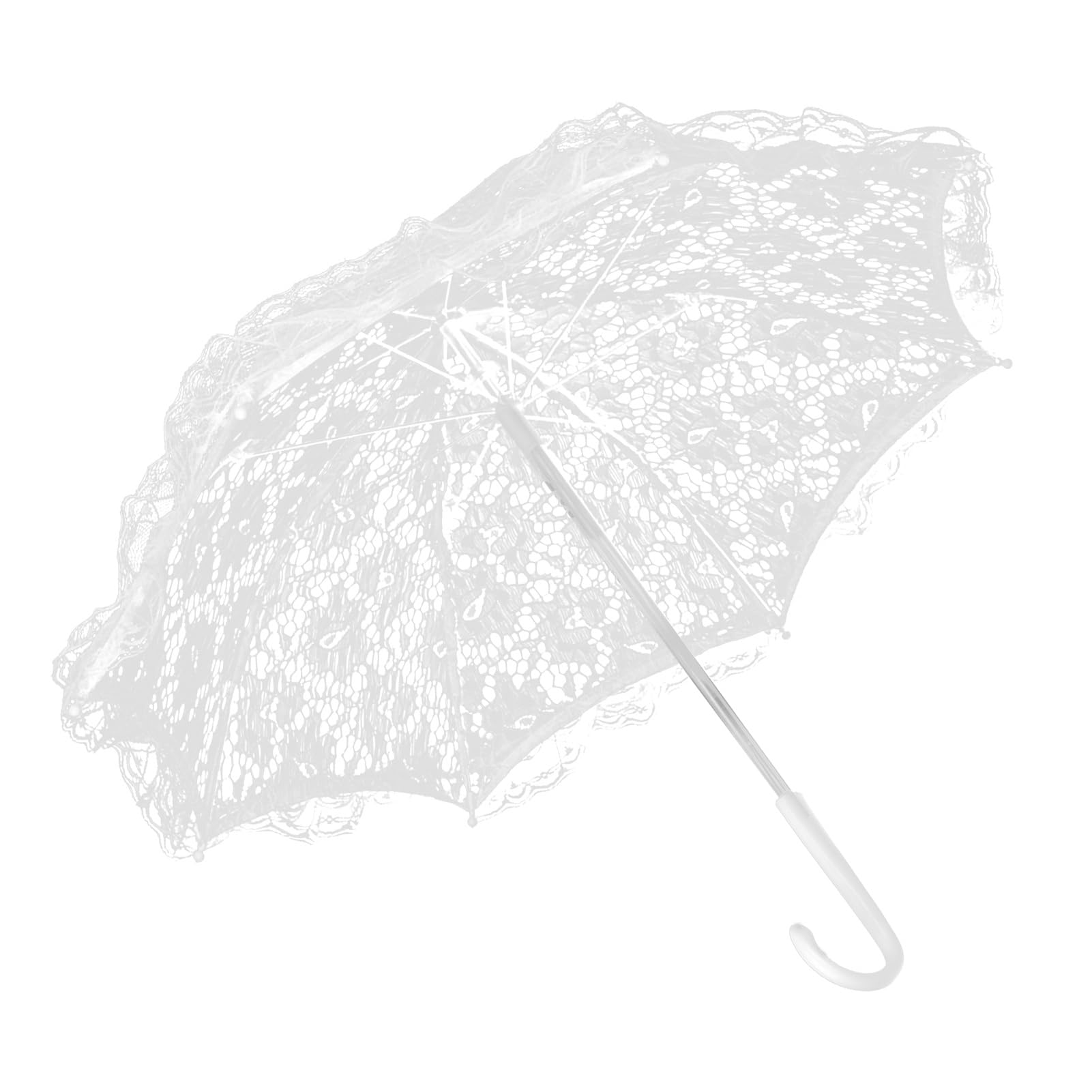 Sombrilla de encaje blanco de novia boda paraguas vintage mujer 8