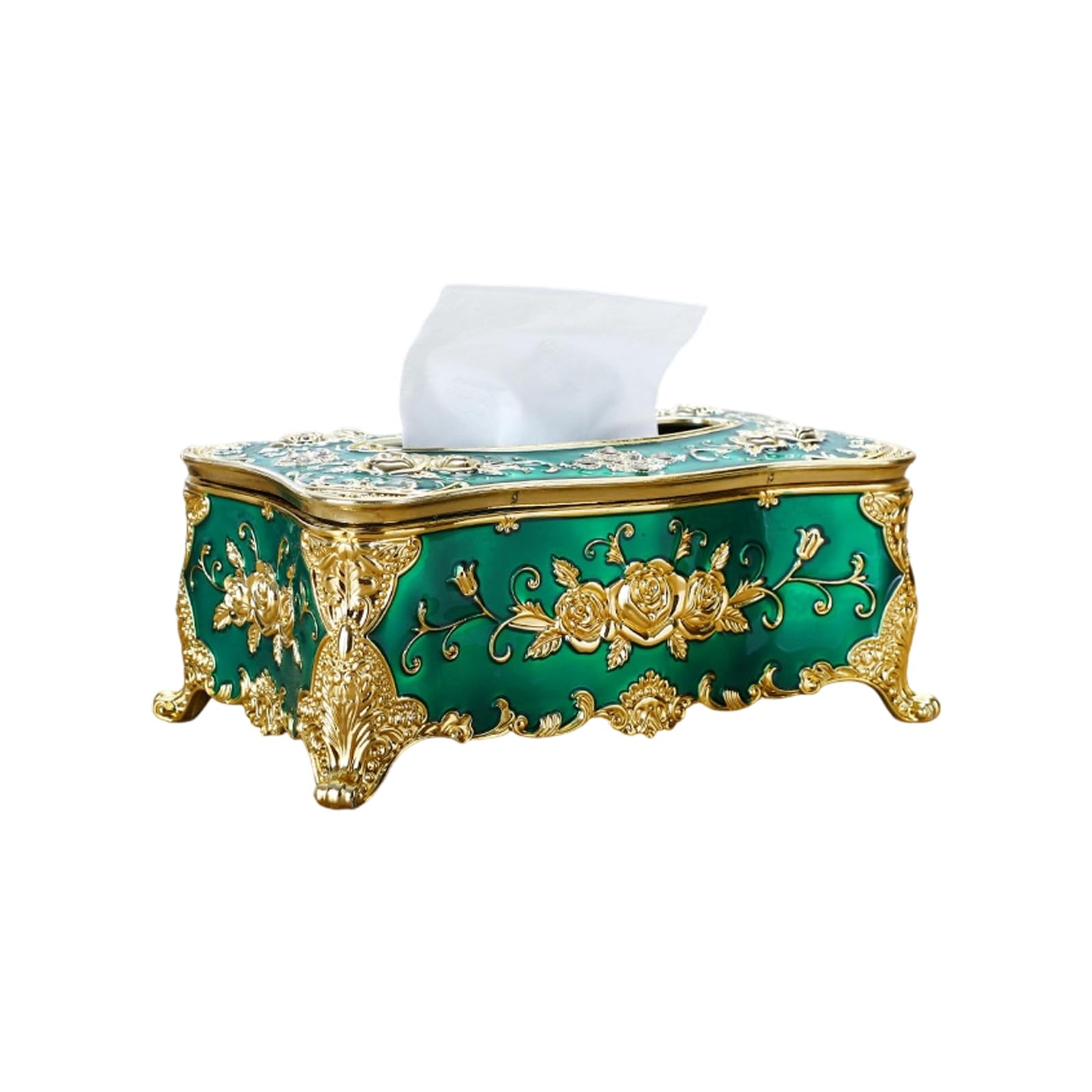 Decorative Napkin Holder with Coating Fit Standard Size Tissues for Any Room Tissue Box Cover
