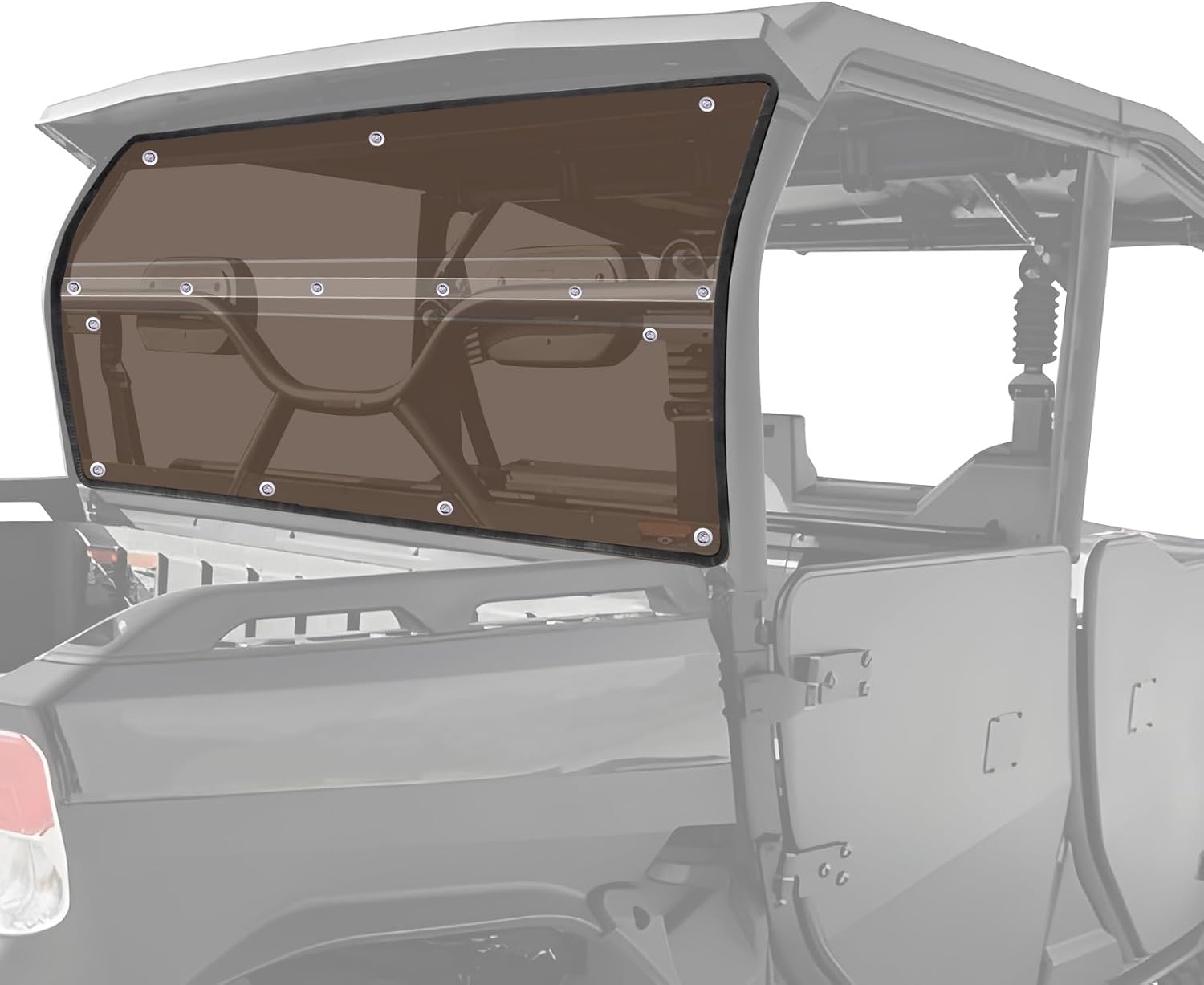 StarknightMT Fugleman UT10 Rear Windshield Crew Cab Compatible with Segway Fugleman UT10 2022 2023 2024 2025 Back Window Tinted Heavy Duty Rear Window Accessories