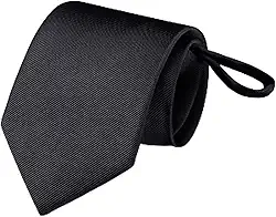 Gravata preta sólida premium clássica formal para estilo sofisticado masculino, Preto