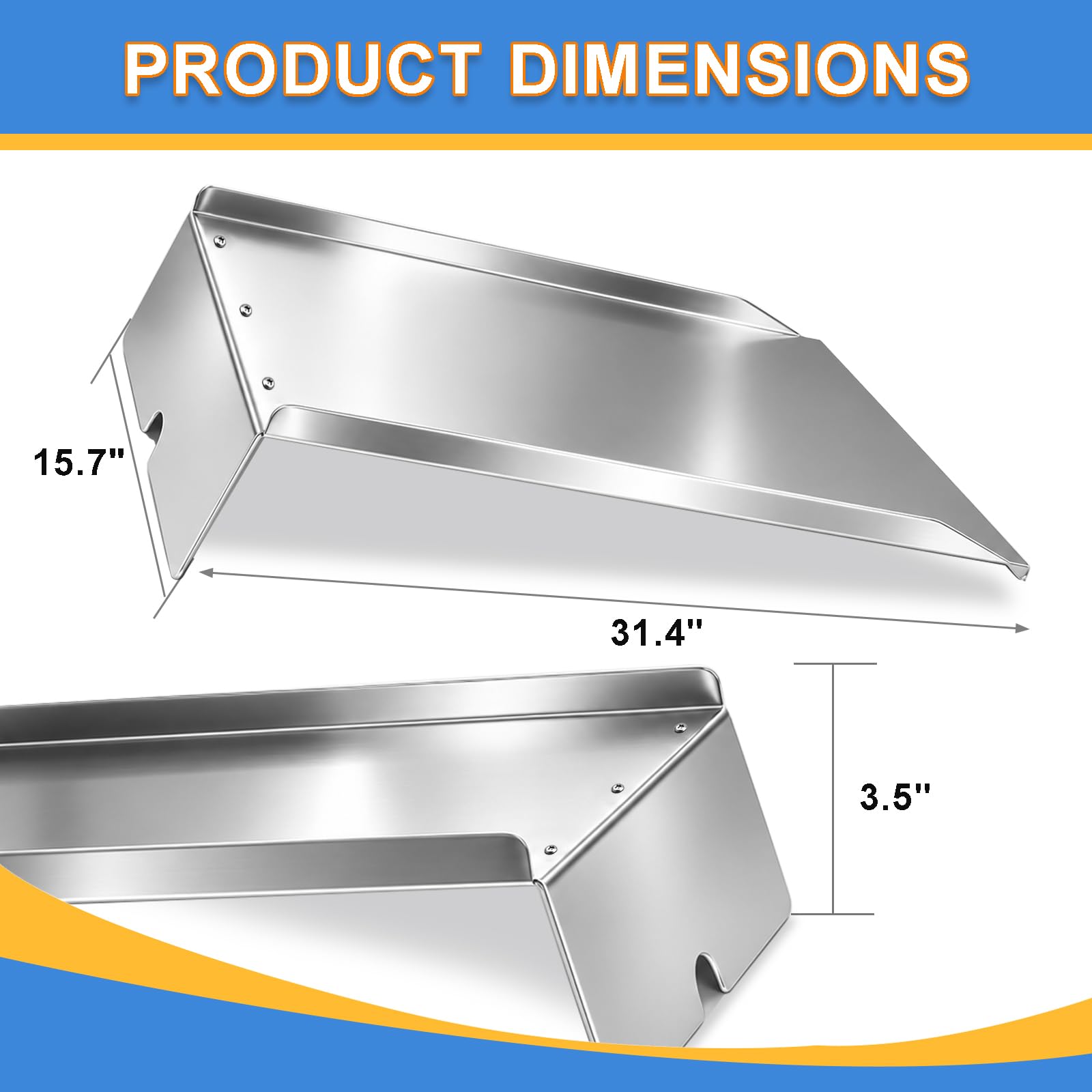 BAC006 Vassoio antigoccia di ricambio per Traeger Pro 34, Tex Elite 34