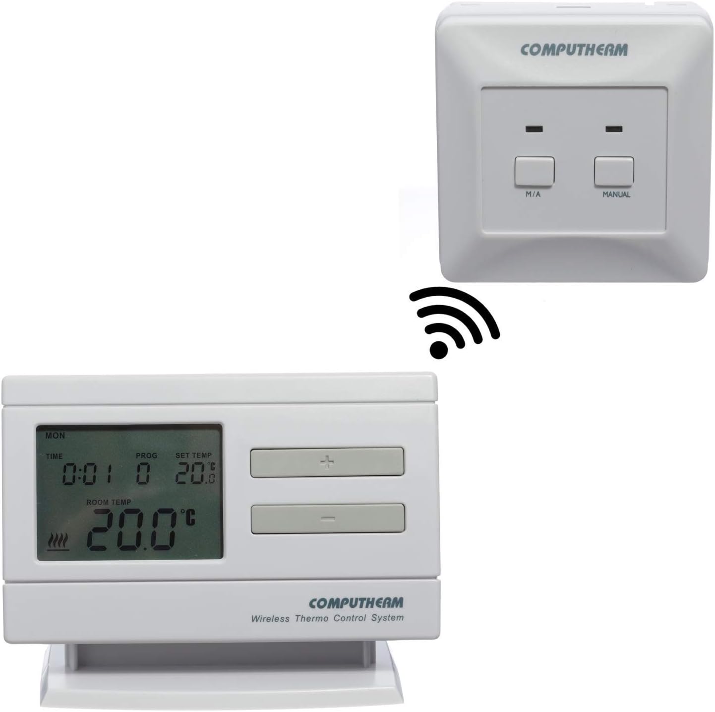 COMPUTHERM Q7RF Wireless Programmable Room Thermostat, Temperature Thermomete...