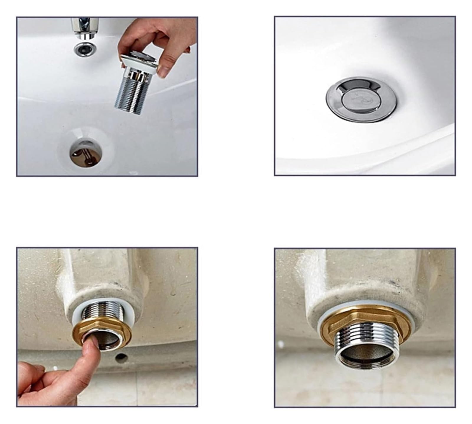 Korek do zlewu z przelewem, korek do mocowania zlewu 1/4, korek do zlewu łazienkowego z przelewem(Chrome C)