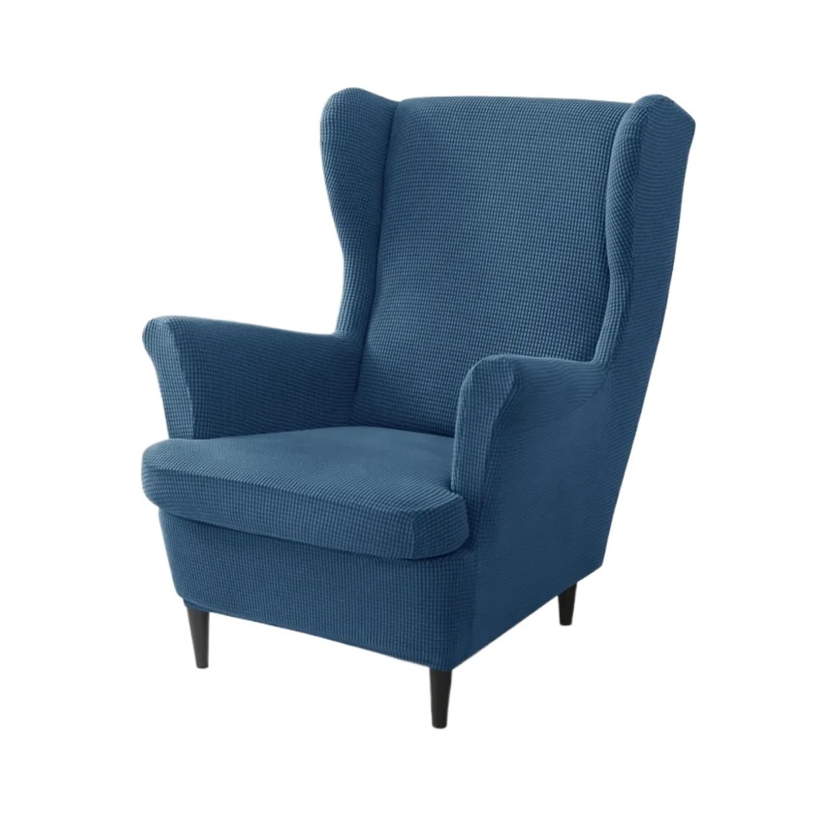 GCYEIDMA Wing Chair Slipcover Wing Chair Cover Stretch Wingback Armchair Covers Solid Color Relax Sofa Slipcovers with Seat Cushion(A12 Wingchair Cover)