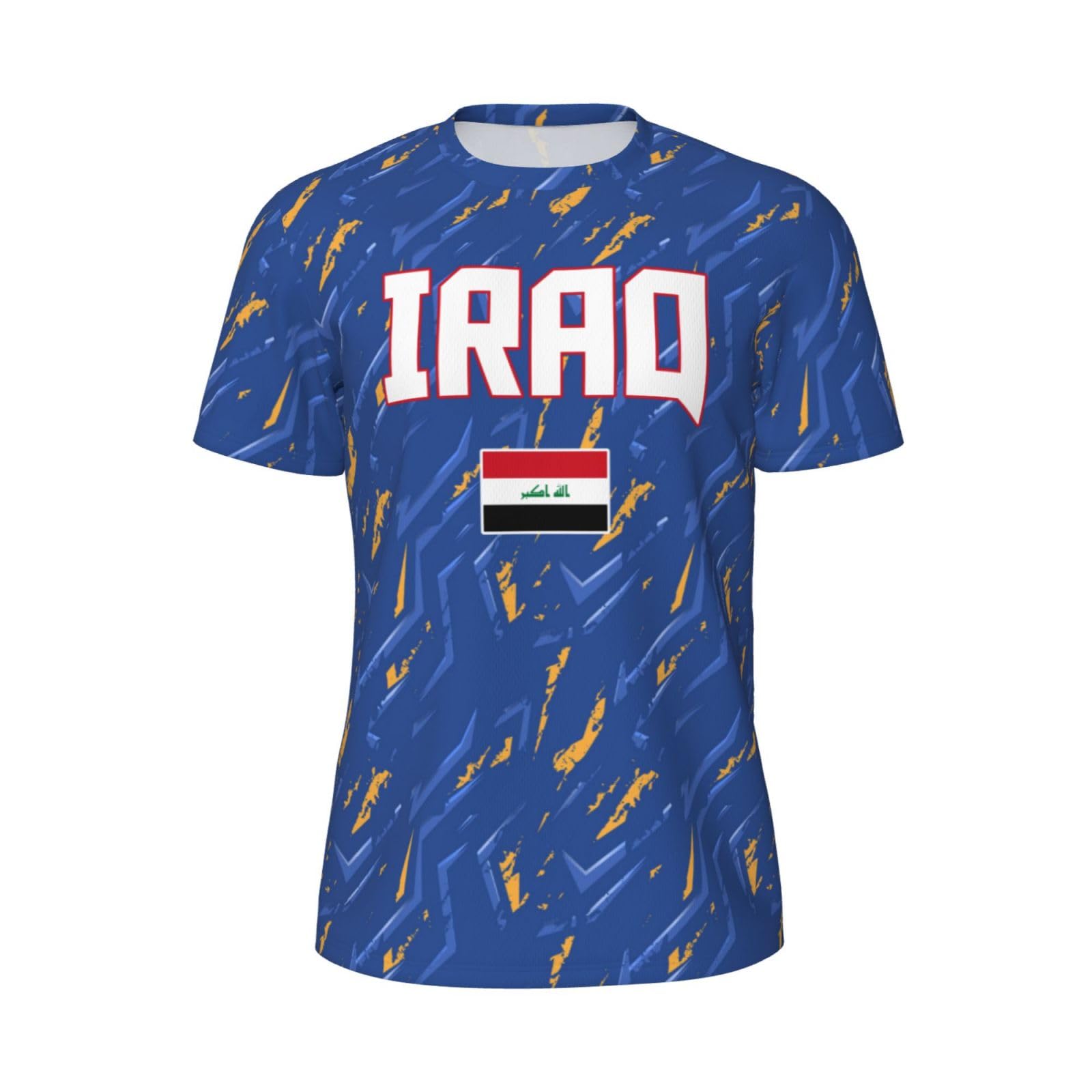 DABOYOZHZH Iraq Flag Cool Iraqans (10) Sports Jersey Mesh T-Shirt 3D Print for Running Cycling Soccer Tennis Fitness Climbing Shirts