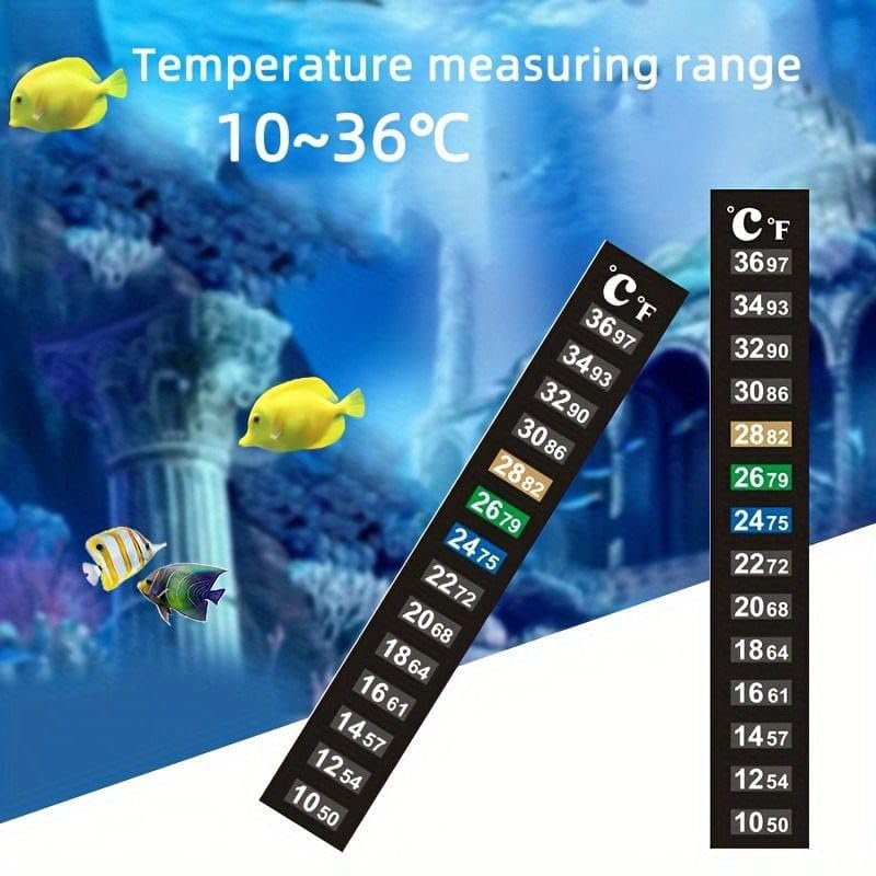 Spirahomes Brewing Thermometer Strip, Aquarium Thermometer Sticker, 3-Pack, Adhesive, Color Changing, Highly Accurate 1