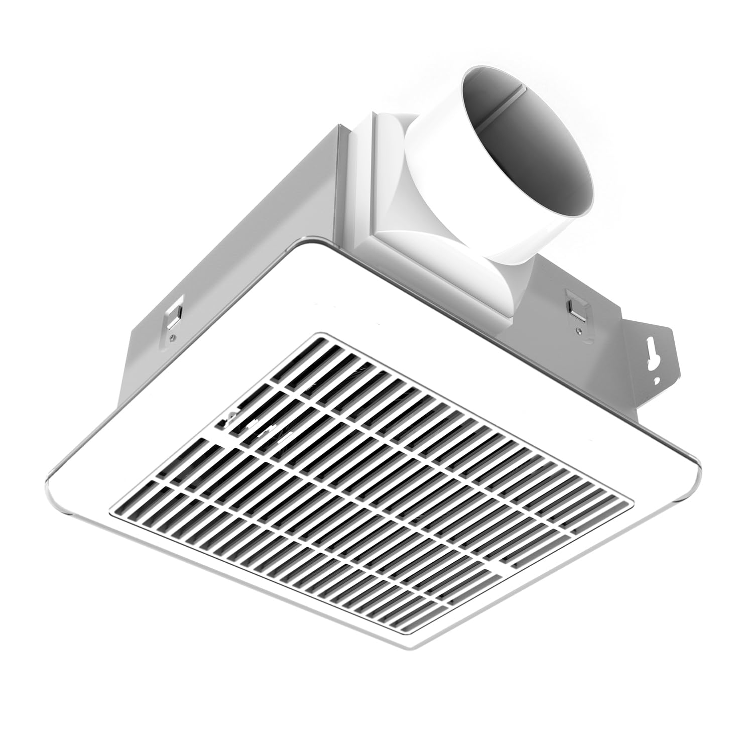 Tech Drive - Ventilador de escape de baño con luz, 70 CFM, ventilador de baño súper silencioso de 1.5 tonos con luz, LED 3CCT de 800 lm, 3000 K/4000 K/5000 K seleccionable, certificado Energy Star