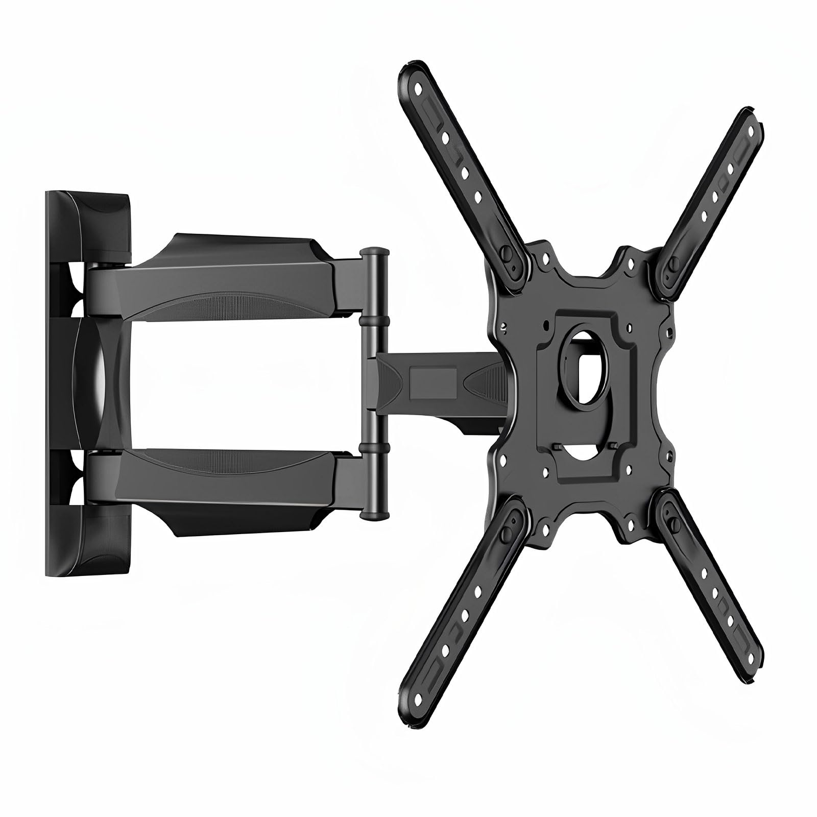 Supporto da parete per TV Full Motion, orientabile e inclinabile, per TV da 32" a 60" e schermi piatti, LED LCD fino a 31,8 kg, VESA da 100 x 100 mm a 400 x 400 mm, nero