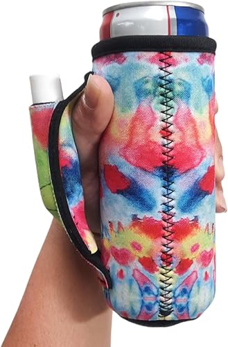 Miniatura 10 de Lit Handlers - Soporte delgado para latas, funda para latas de 12 onzas de alto para bebidas delgadas, material de neopreno, enfriador y cubierta