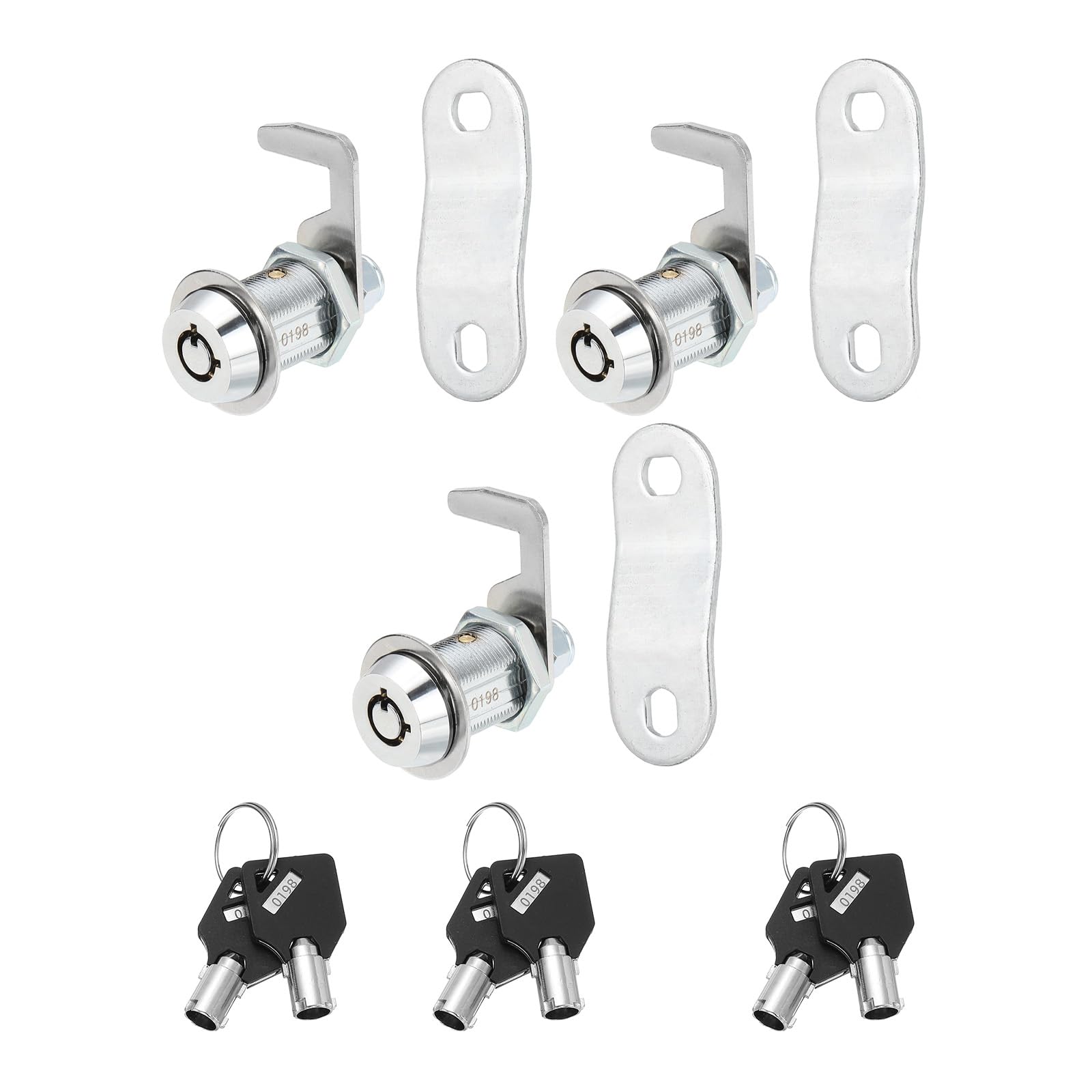 PATIKIL 1/8 Inch Cabinet Locks with Key
