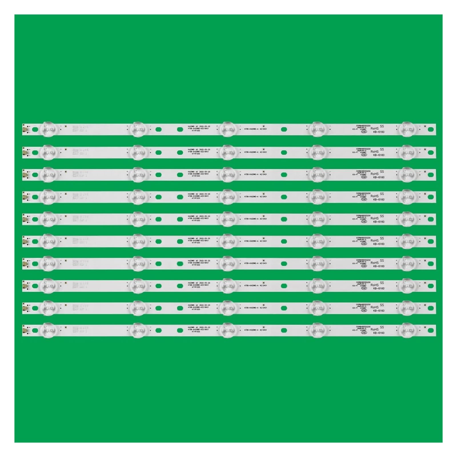 YUEZUYIOU LED Backlight Strip for 42PFL3040/T3 42HFL3336/T3 43PUF6001/T3 42PFL5040/T3 43LE5173D TL4306TRE TH-43D520C 43PHT4001/60 43PFT4001/60 TH-43D400(1kit-12pcs 405MM)