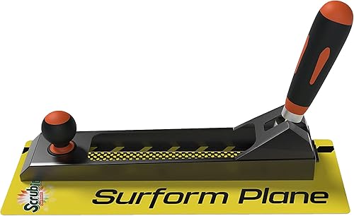 SCRUBIT Plano de superficie de alisado, herramienta de afeitadora de madera, cepilladora de mano ajustable para carpintería y raspador de paneles de