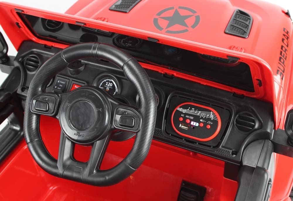 Playhouse Kinder Elektroauto Jep LT Off Road 4x4, 4 Motoren 12V, 12V 9ah, 4 Stoßdämpfer, Eva-Räder, Kinderauto Kinderfahrzeug Elektroauto (2.grün)